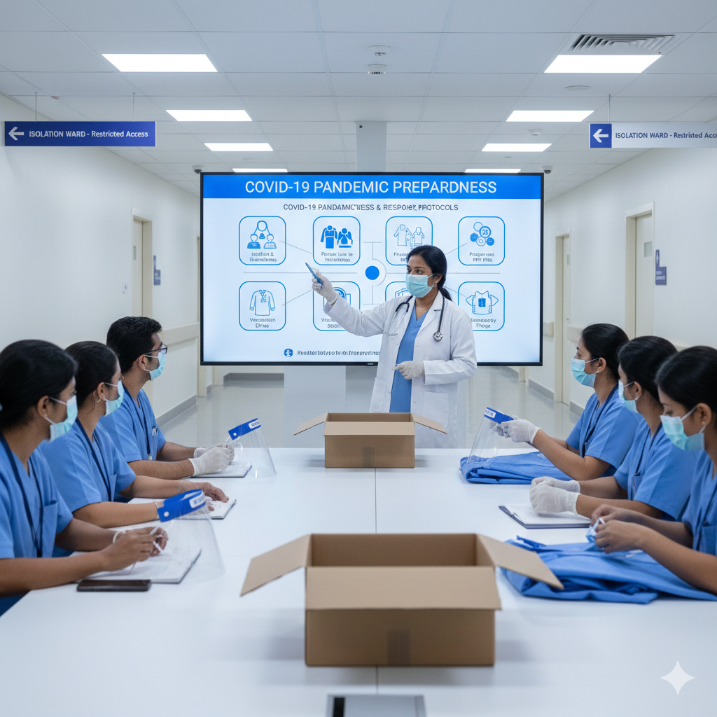 Healthcare staff in laboratory